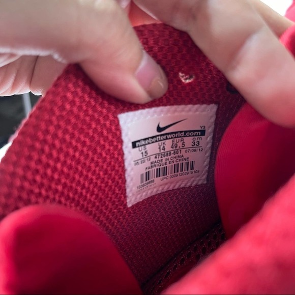 Nike zoom rookie varsity matte red sneakers size 15 - Picture 6 of 7